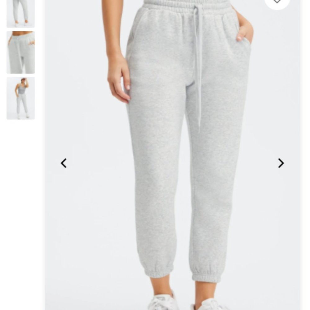FABLETICS Go-To Sweatpant  Size: L  Color: Light Grey Heather